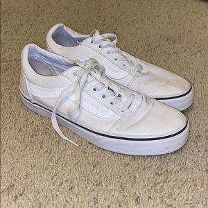 Women’s White Vans